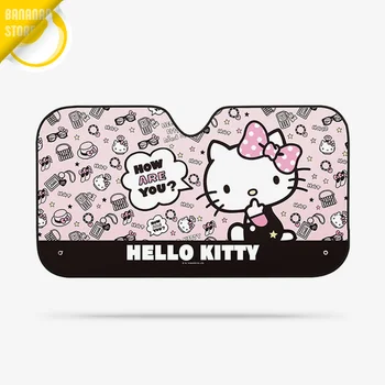 

Hello Kitty Cartoon Cute Car Windshield Sunshade Windscreen Cover Solar Protection Auto Zonnescherm Parasole Parasol Coche A12