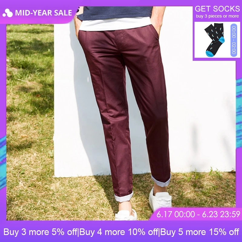 

Jack Jones Spring & Summer Men Slim Fit Casual Pants Linen Pants Men Trousers |217114509