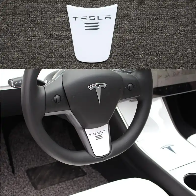 Tesla Car Interior Steering Wheel Cover Car 3d Pu Steering