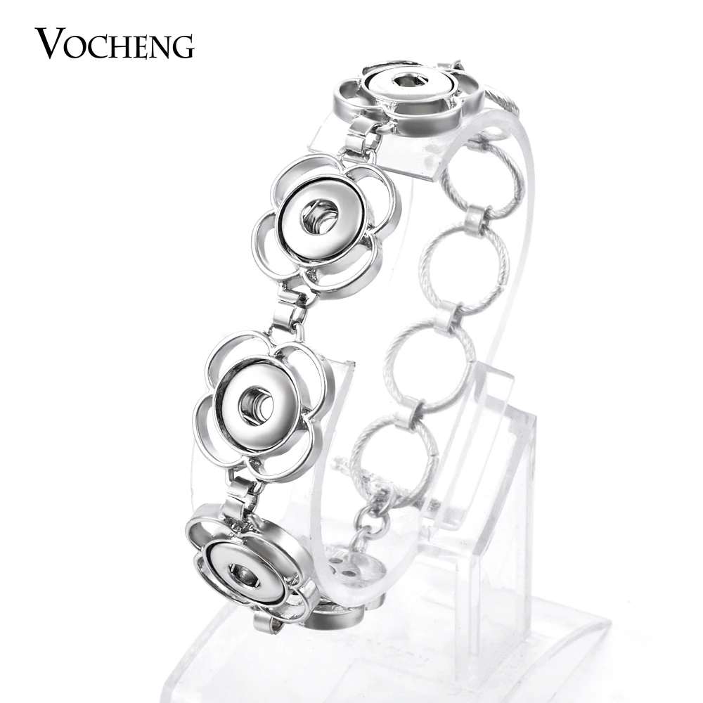 Новейшего дизайна, с цветочным принтом форма ювелирные изделия сплав 12 мм имбирь браслет с застежкой(NN-283) Vocheng