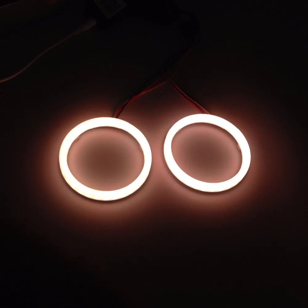 TAOCHIS RGB Angel eyes Mobile Pone APP Remote Control 60mm 70mm 80mm 90mm 95mm 100mm Motorcycle Auto Car Head Light Retrofit