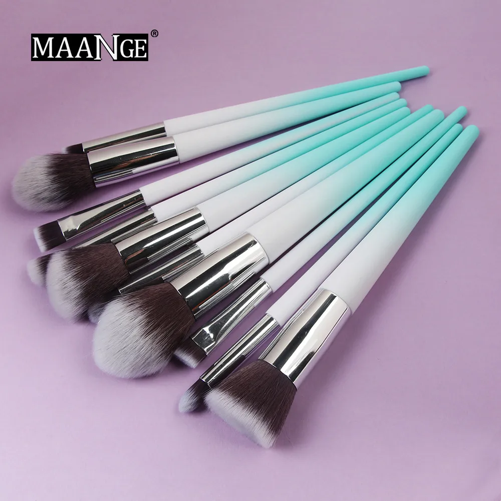 

MAANGE 10pcs Make Up Brush Multifunctional Makeup Brushes Concealer Eyeshadow Foundation Makeup Brush Set Tool pincel maquiagem