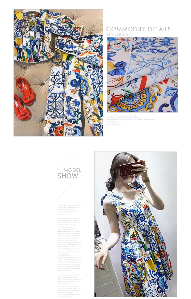 Цифровая печать, хлопковая ткань, а-ля 60ые хлопок из поплина с цветочным принтом для женщин, детская одежда, платье с изображением сицилийских майолика набивные ткани Швейные DIY tissus