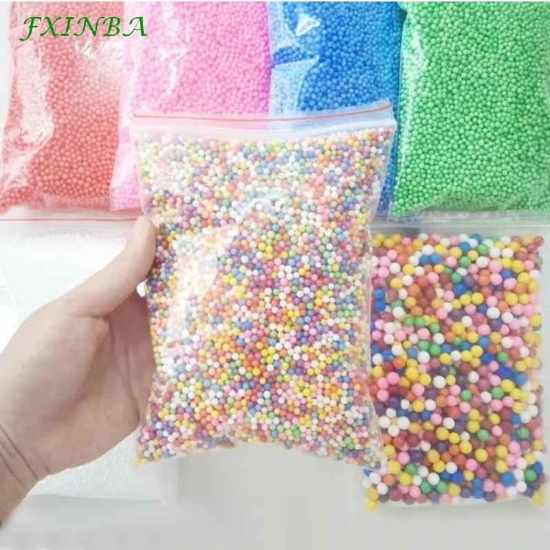 FXINBA Sprinkles Foam Beads For Slime Supplies Snow Mud Particles Accessories DIY Foam Slime Balls Small Tiny 2-4mm 15000 Beads FXINBA Sprinkles Foam Beads For Slime Supplies Snow Mud Particles Accessories DIY Foam Slime Balls Small Tiny 2-4mm 15000 Beads