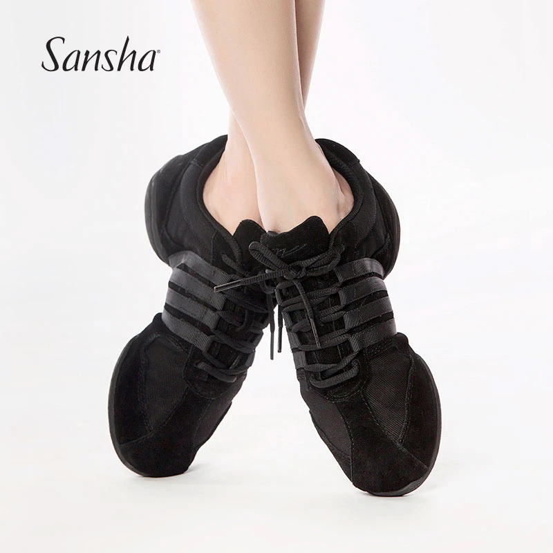 Sansha Classic Split Sole Dance Sneakers Salsa Jazz Modern Dance Lace Up  Adult Dancing Shoes S37LS|dance shoes|dance sneakerssplit sole - AliExpress