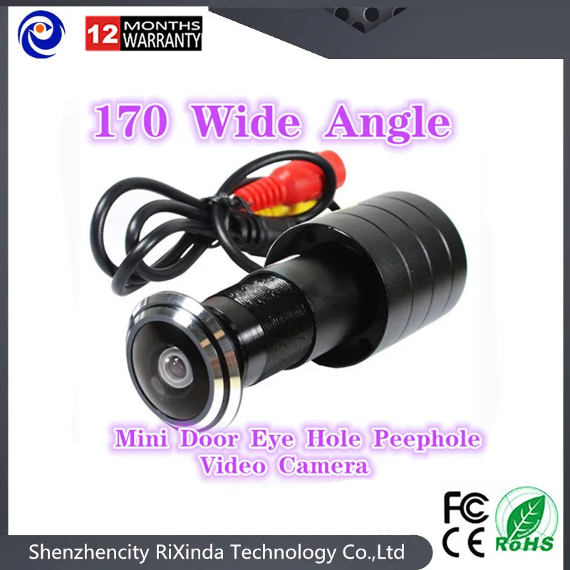 

2017 hot sell 170 Wide Angle CCD Wired Mini Door Eye Hole Peephole Video Camera Color DOORVIEW CCTV Camera