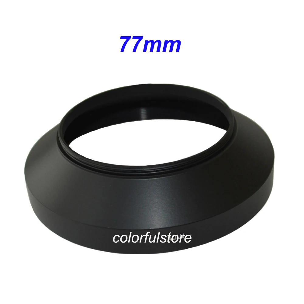 77 77mm New Universal Wide angle Metal Camera Lens Lenses Hood Holder