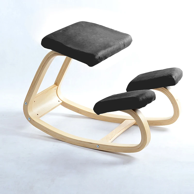 Original Ergonomic Kneeling Chair Stool Wood Posture Support Children Furniture Ergonomic Wooden Kneeling Chair Balancing Body