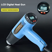 JFTOOLS электрический пистолет горячего воздуха lcd Цифровая термовоздуходувка Регулируемая температура 1600 Вт 1800 Вт 2000 Вт 220 В тепловые воздушные пистолеты термоусадочные электроинструменты