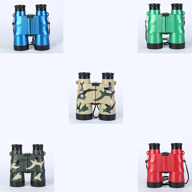 5 Pcs HD 6x36 Fun Cool Toy Gift Binoculars Kids Telescope Zoom Military Children Monocular for Hunting Camping Tools Outdoor - Color: 5 pcs
