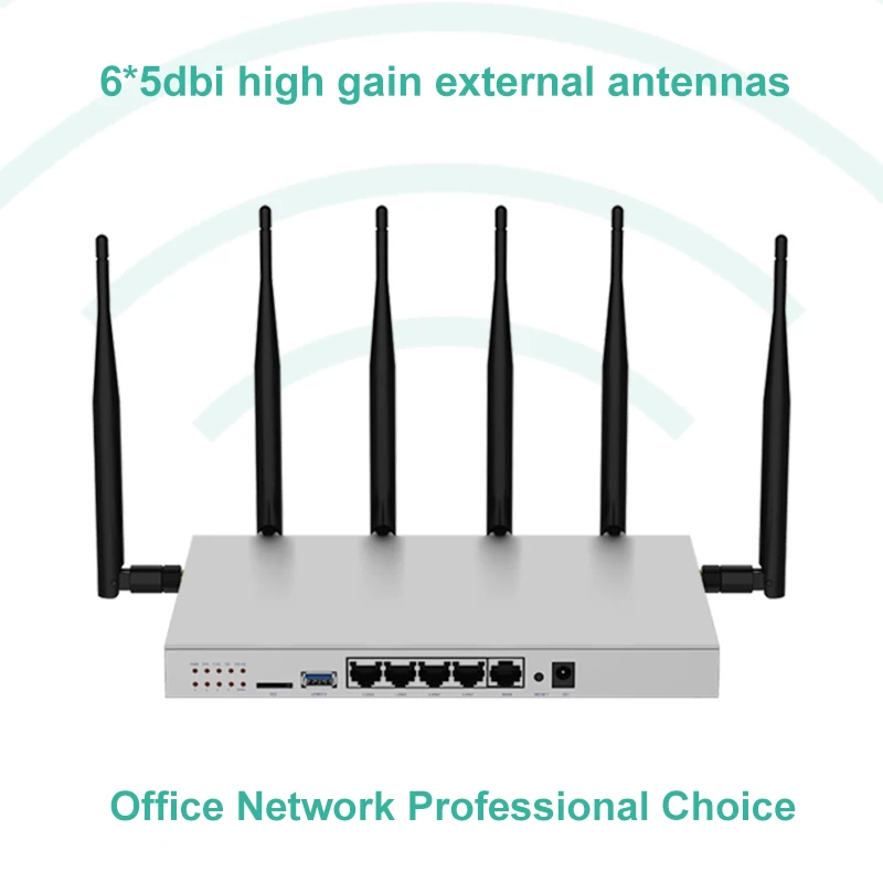 Гигабитный маршрутизатор 4g lte беспроводной wifi точка доступа sim-карта модем 1200 м usb 3,0 SATA 3,0 двухдиапазонный 5 ГГц с 6 съемными антеннами