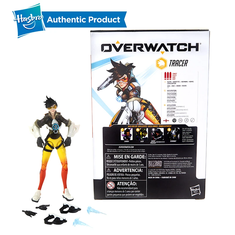 Hasbro Overwatch Ultimates Tracer Sombra Lucio Blackwatch Reyes 6 дюймов Коллекционные Фигурки горячая