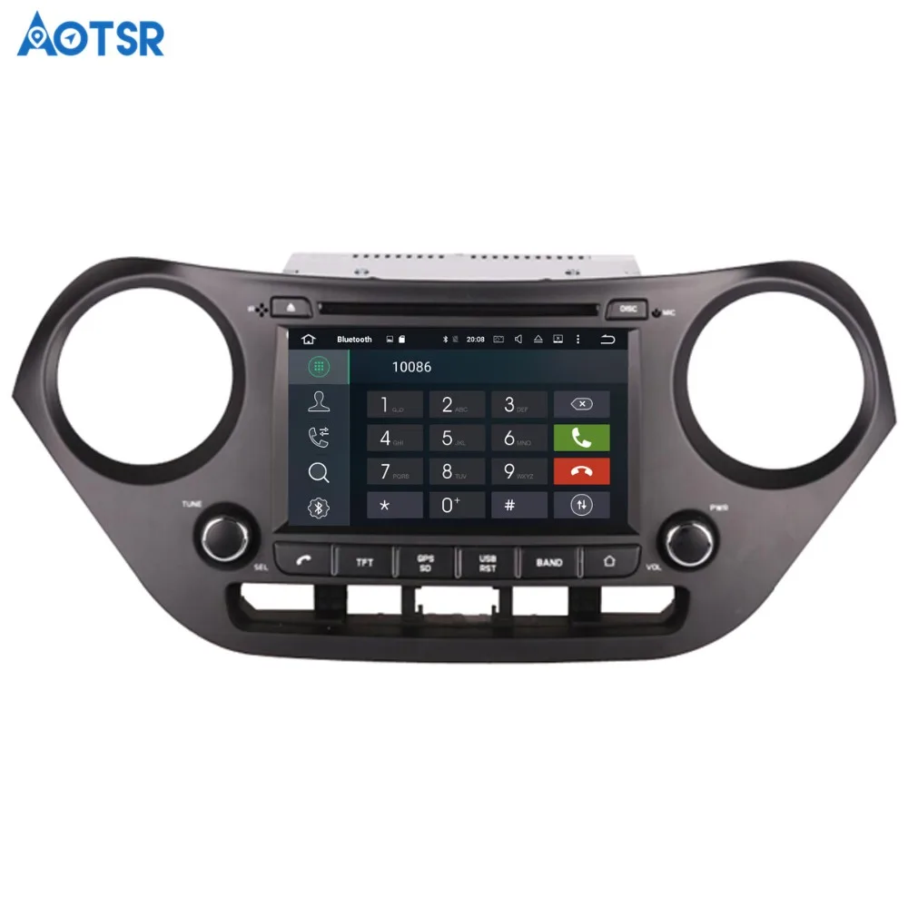 Clearance Aotsr Android 8.1 GPS navigation Car DVD Player For Hyundai I 10 I-10 2013+ multimedia 2 din radio recorder 4GB+32GB 2GB+16GB 3