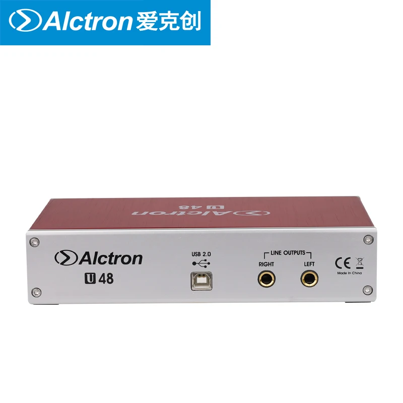 Alctron U48 профессиональный аудио интерфейс используется для преобразования сигнала из A в D или D в A