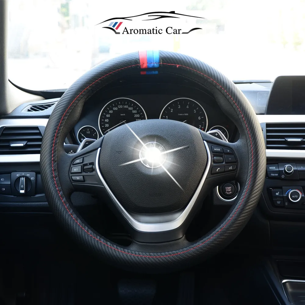38CM font b Car b font Styling Steering Wheel Cover font b Interior b font Decor