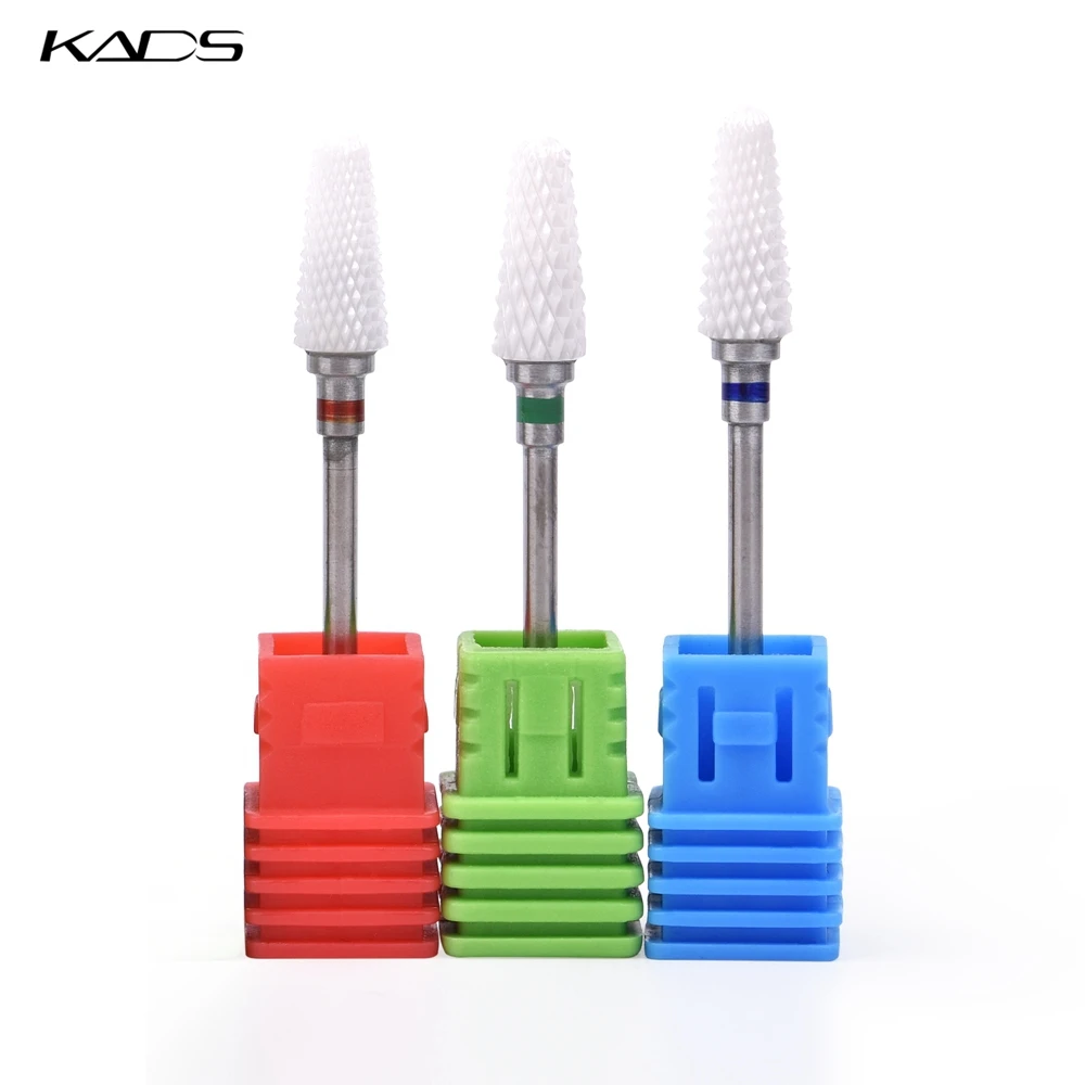 

KADS Ceramic Nail Drill Bit Grinding Stone Head For Electric Manicure Machine Accessories Nail Art Tools Electric Manicure
