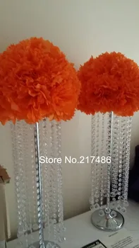 

silver vase and flower centerpiece ,acrylic crystal trumpet vase for weddings