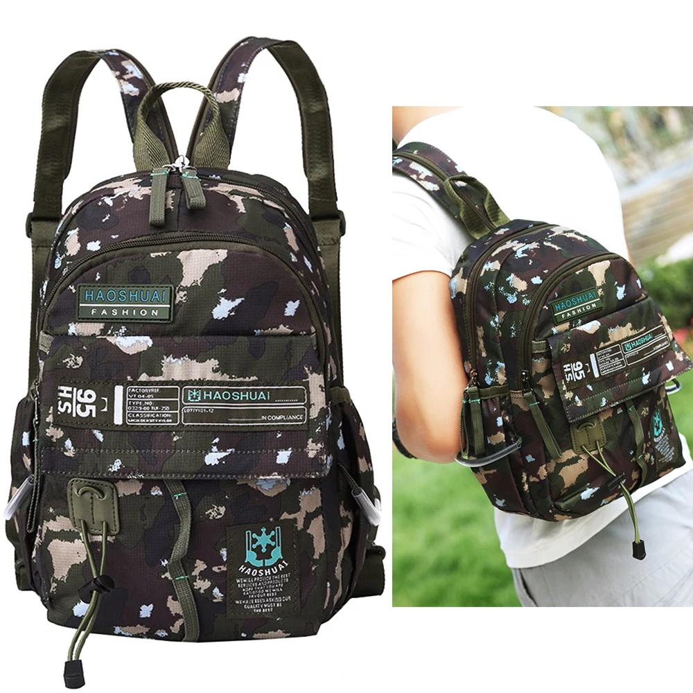 Mens Camouflage Backpack Military Small Knapsacks Bagpack Men Travel