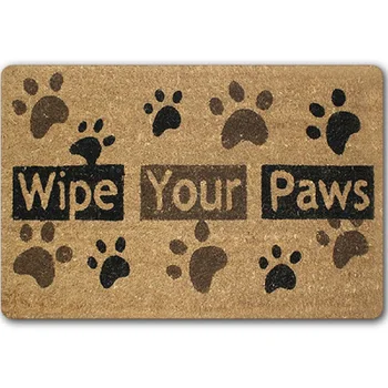 

Modern Carpet Welcom Rubber home suction Water Rubbing Non-slip flocking mats rectangle Anti-mildew Foot Pad Parlor Carpet