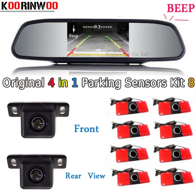 $US $69.98  Koorinwoo Mirror Monitor Parking Sensor Video system Jalousie Car Reversing Camera Front cam Form P