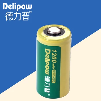 

CR123A delipow battery CR123A rechargeable lithium battery CR123A rechargeable battery 3V1200 Ma Rechargeable Li-ion Cell