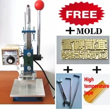 Большой размер ручной штамповочный станок машинка для тиснения Горячая штампующий кожа горячего тиснения фольги машина пресс