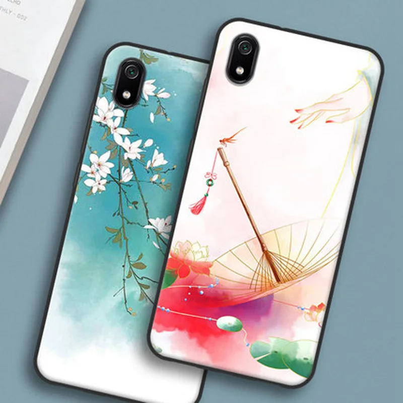 HD окрашенные ТПУ чехлы для Xiaomi redmi 7A Чехол Мягкий силиконовый чехол для телефона redmi 7A чехол для Xiaomi redmi 7A 7 A бампер fundas
