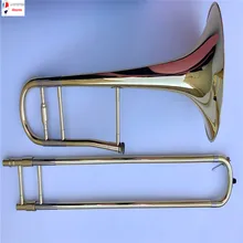 Высококачественный тенор Bb тромбон Отличный Металлический техника звук лак чехол и мундштук отличный ответ интонация