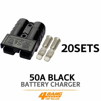 

20x SB50A For Caravan Forklist Trailer Towing Red Battery Power Terminal Plug Kit Black