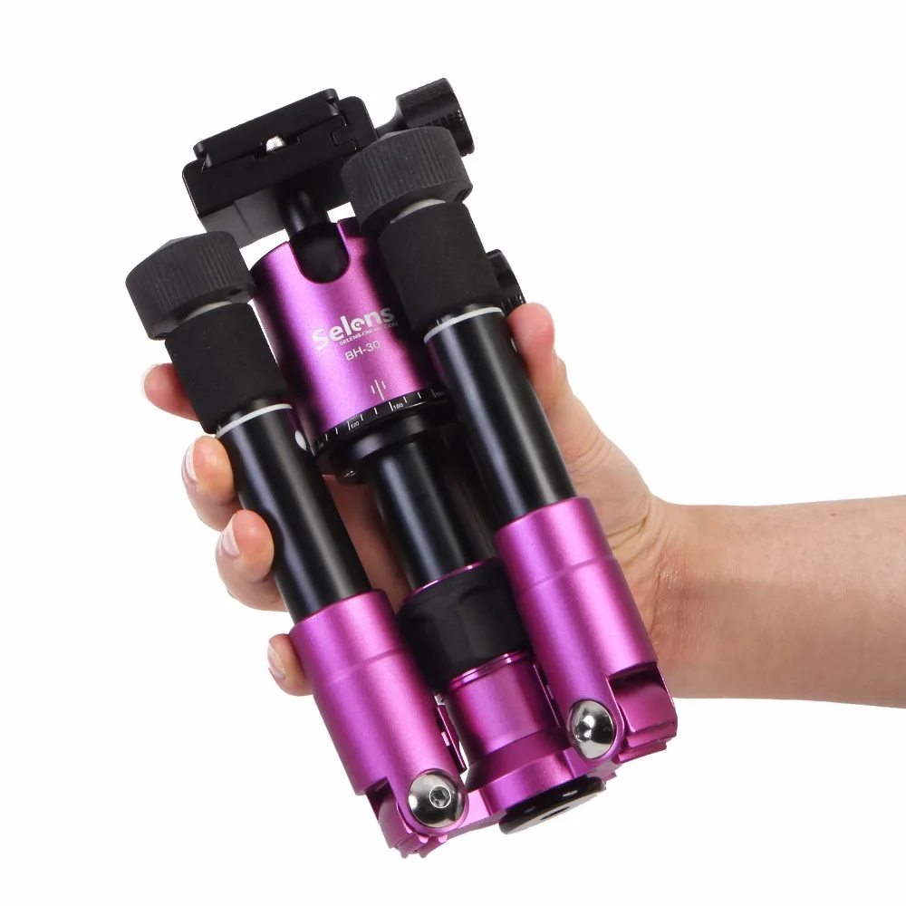 Mini 46.5cm 18.2 for Camera Travel Trip Shooting Rose Camera Monopod Al-Mg alloy Professional Tripod   (1)