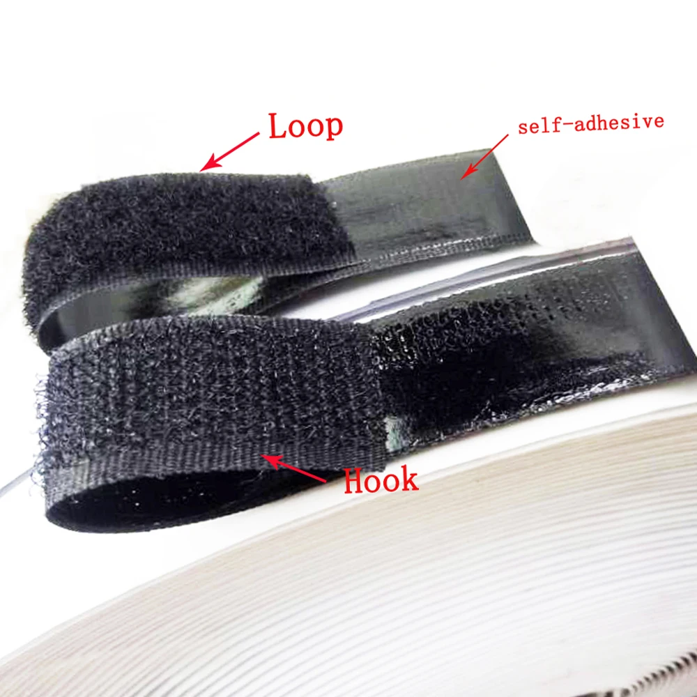 Hook and Loop Strong Self Adhesive Fastener Strong Tape DIY Sticking
