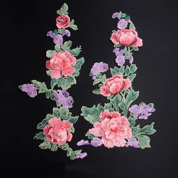 

2017 DIY New High quality3D Multilevel colour flower Embroidery patch Clothing decals garment accessories Cloth sticker Sew On