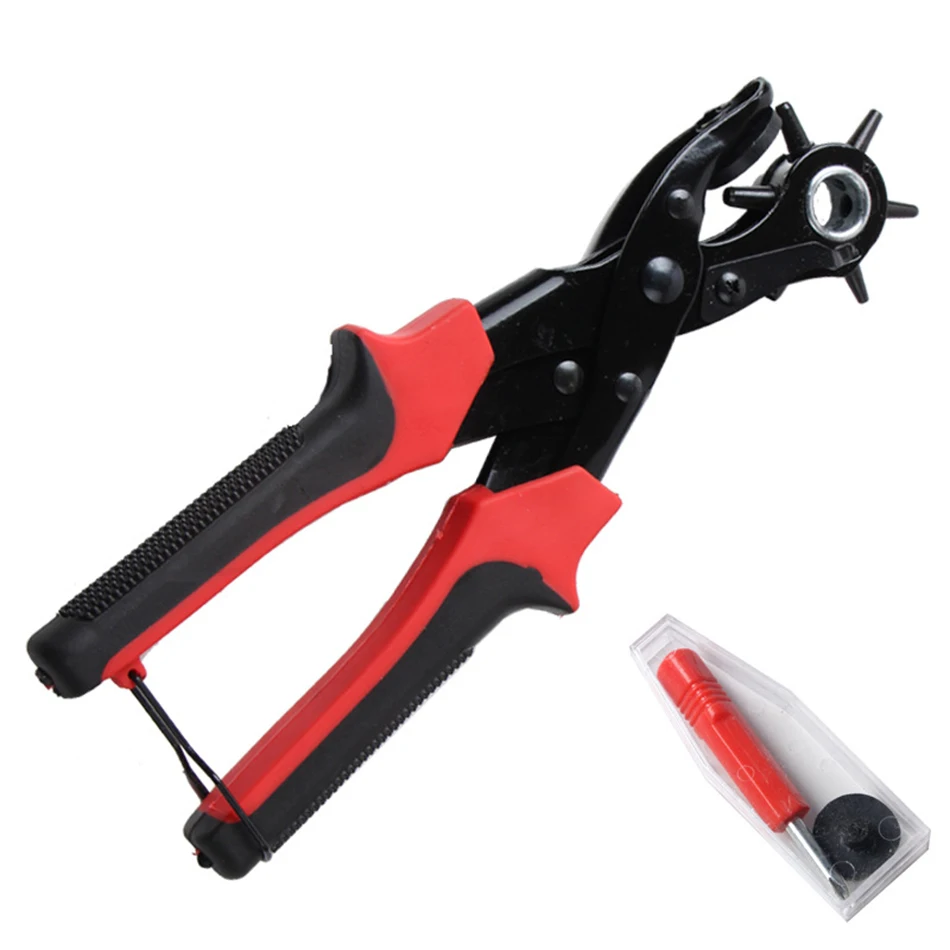 

Belt puncher Multifunctional drilling forceps driller Manual tools Belt round hole flat forceps