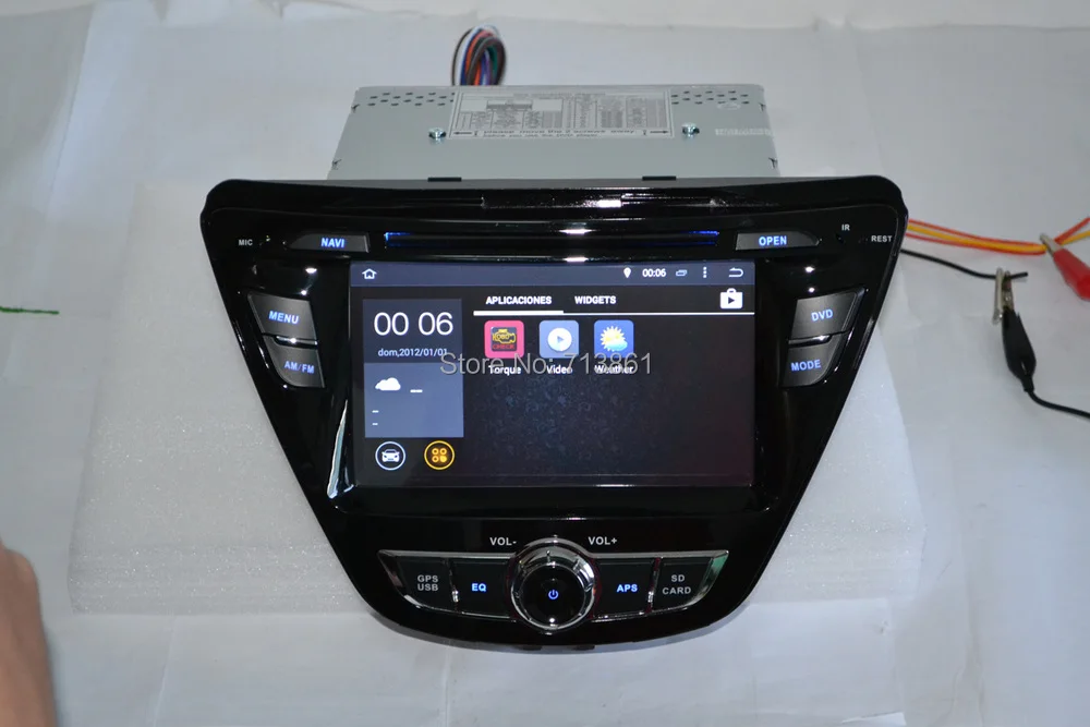 Perfect 7" 2 din Android for HYUNDAI ELANTRA 2014 car dvd ANDROID 7.1,gps navigation 4G,Wifi,BT,quad core,1024 x 600,support dvr,obd2 13