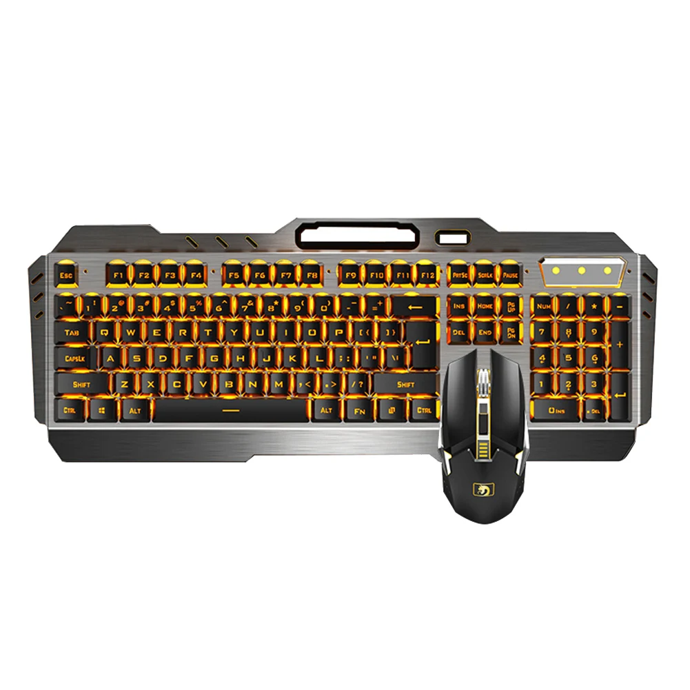 2.4G Wireless Keyboard Mouse Set Rechargeable Backlight Ergonomic 800-2400DPI Keypad Kit SD998