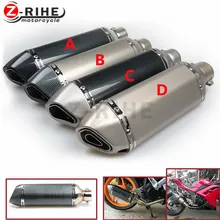 for MT07 FZ07 motorcycle Exhaust Full system FOR Yamaha MT 07 FZ 07 Tracer 2014 2016