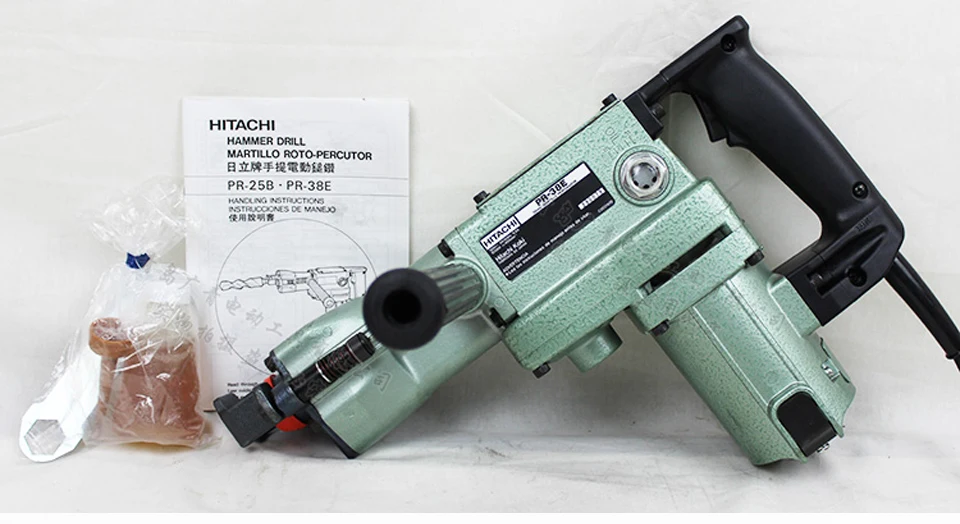 Original Made in Japan HITACHI PR 38E Hammer 38mm Impact drill Hexagon Hammer Drill Hammer 1050W