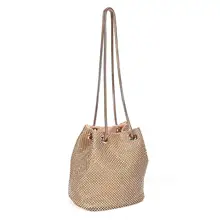 Новинка,, модные высококачественные женские сумки, полиэстер+ стразы+ металл, вечерние сумки, сумка-мешок, клатч