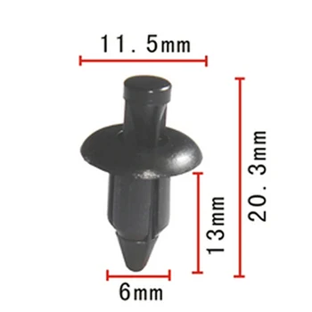 

100x Motorcycle ATV Fairing Fender Clips Rivet for Suzuki GSXR 1300 1000 750 600 for Honda for Kawasaki, Ninja,R1, R6, Bandit