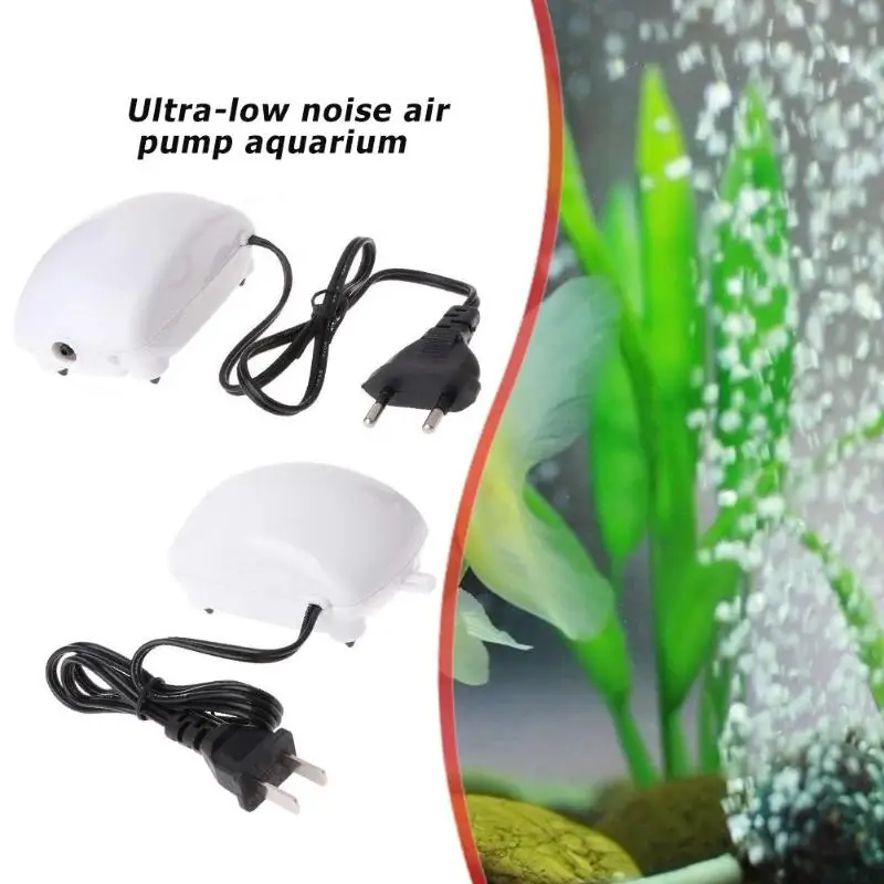 

Ultra Low Noise Aquarium Air Pump Fish Tank Plastic Air Mini Compressor Oxygen Pump Fish Accessories for Home Decor