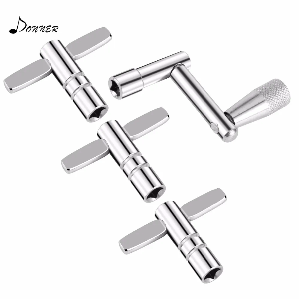 Donner Drum Key 3 Pack with Continuous Motion Speed Key Universal Drum