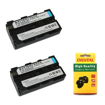 

2PCS 7.2V 2400mAh NP-F550 NPF550 NP F550 Camera Battery For Sony NP-F330 NP-F530 NP-F570 NP-F730 NP-F750 Hi-8 GV-D200 D800 TRV81