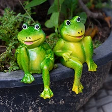1Pair Cute Resin Sitting Frogs Statue Garden Decorative Frogs Sculpture for Home Pond Garden Decor - Small Spotted Frogs 1Pair Cute Resin Sitting Frogs Statue Garden Decorative Frogs Sculpture for Home Pond Garden Decor - Small Spotted Frogs