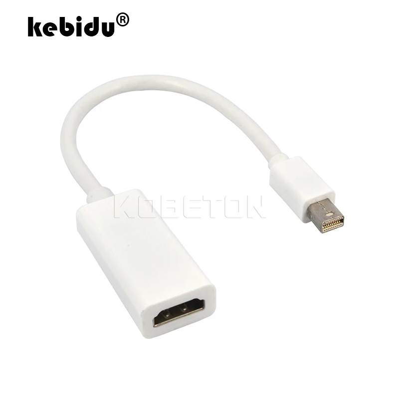 Kebidu 10 шт./лот для Thunderbolt Mini DisplayPort Порт дисплея DP к HDMI адаптер кабель Apple Mac Macbook Pro Air