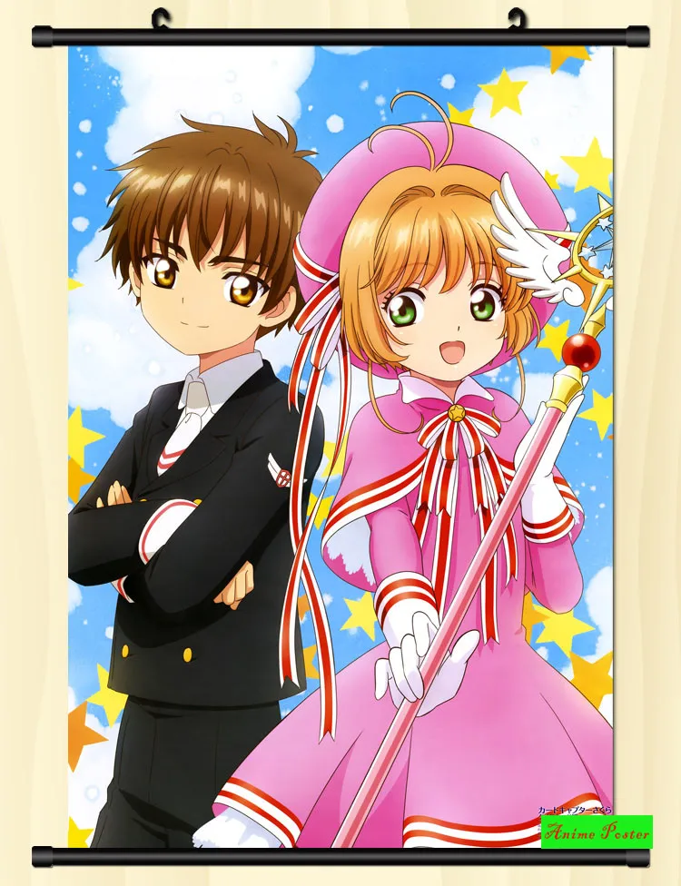 

Card Captor Sakura Wall Scroll Printed Painting Home Decor Japanese Cartoon Decoration Poster 60*90cm