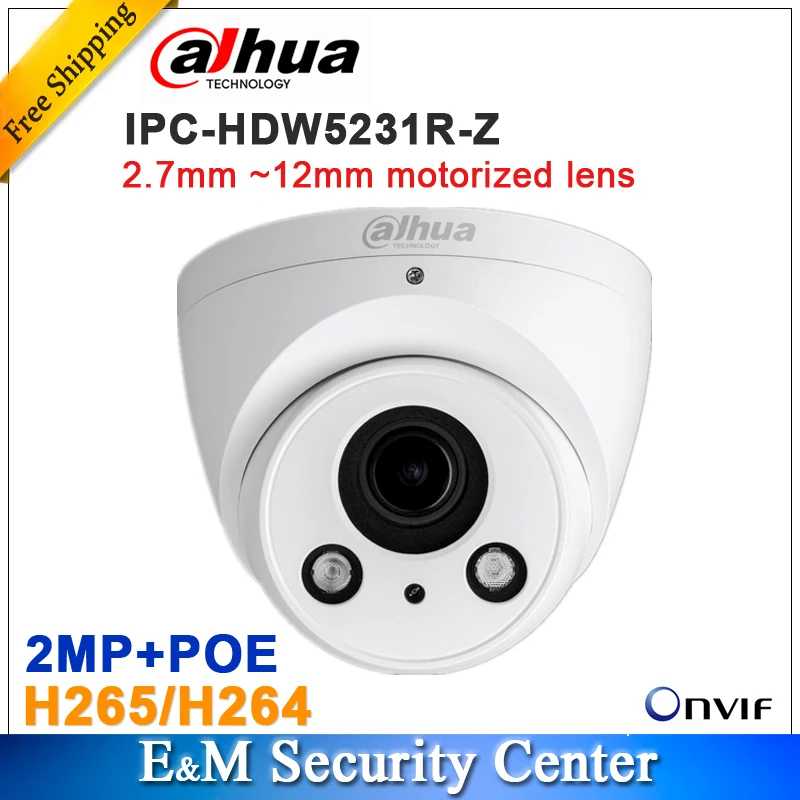 bilder für Original Dahua IPC-HDW5231R-Z 2MP WDR IR Augapfel Netzwerk Kamera 2,7mm ~ 12mm motorisierte objektiv CCTV IP POE IR DH-IPC-HDW5231R-Z bilder für Original Dahua IPC-HDW5231R-Z 2MP WDR IR Augapfel Netzwerk Kamera 2,7mm ~ 12mm motorisierte objektiv CCTV IP POE IR DH-IPC-HDW5231R-Z