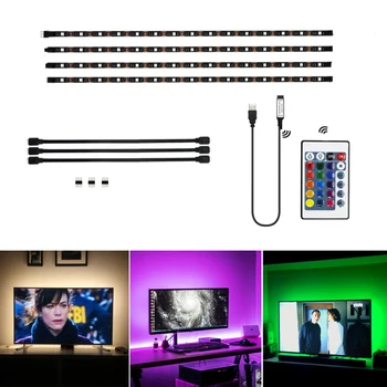 

Led Strip Lights for 40-60" HDTV/Wall Mount TV Led Backlight with Remote Control USB RGB LED Strip Light TV Bias lighting