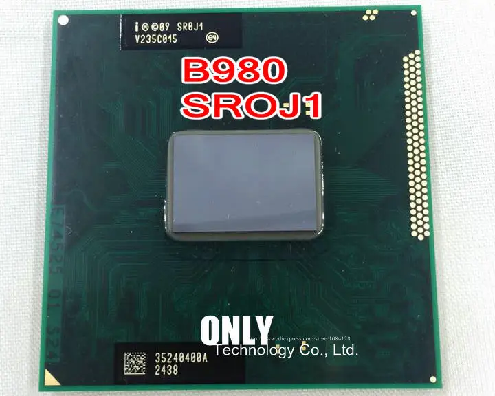 free shipping original intel Pentium CPU SR0J1 B980 SROJ1 B980 2.4G/2M HM65 HM67 cpus