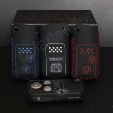 Только красный автомобильный чехол для ключей натуральная Высококачественная кожа швейная ручная крышка для ключей для HONDA подходит для CRV CROSSTOUR