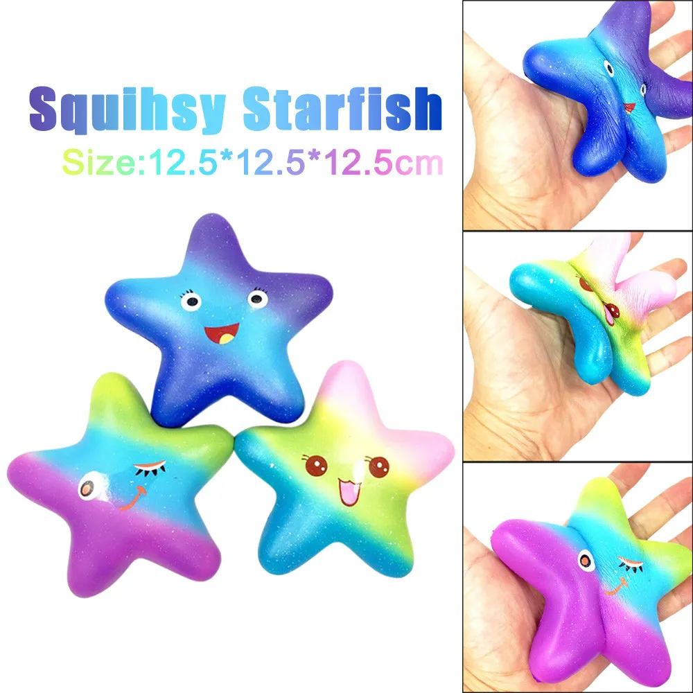 

Squishy Kawaii Jumbo Slow Rising Starfish Fun Toys Slow Rising Antistress Ball Funny Squeeze Kawaii Food Squishy Scented DE22b